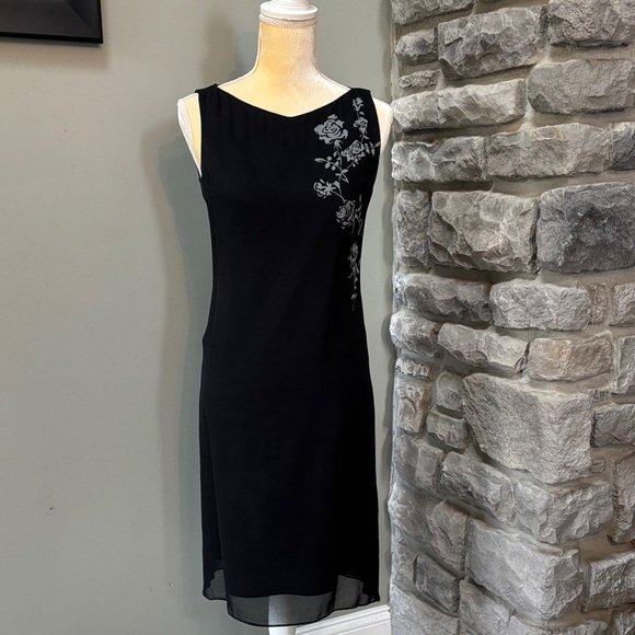 J. Crew Dresses & Skirts - JCREW Black/Gray Floral Dress, Size 2